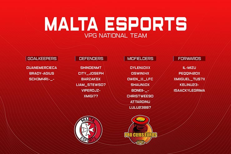 VPG Euros Malta Squad Revealed