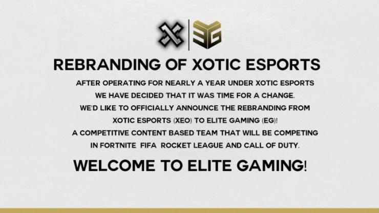 Elite Gaming Announcement